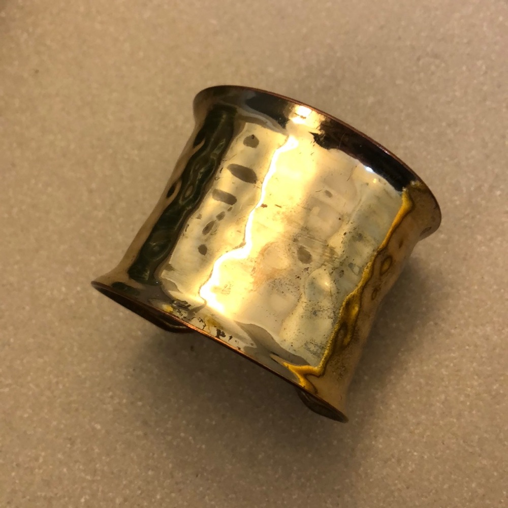 Gold cuff bracelet